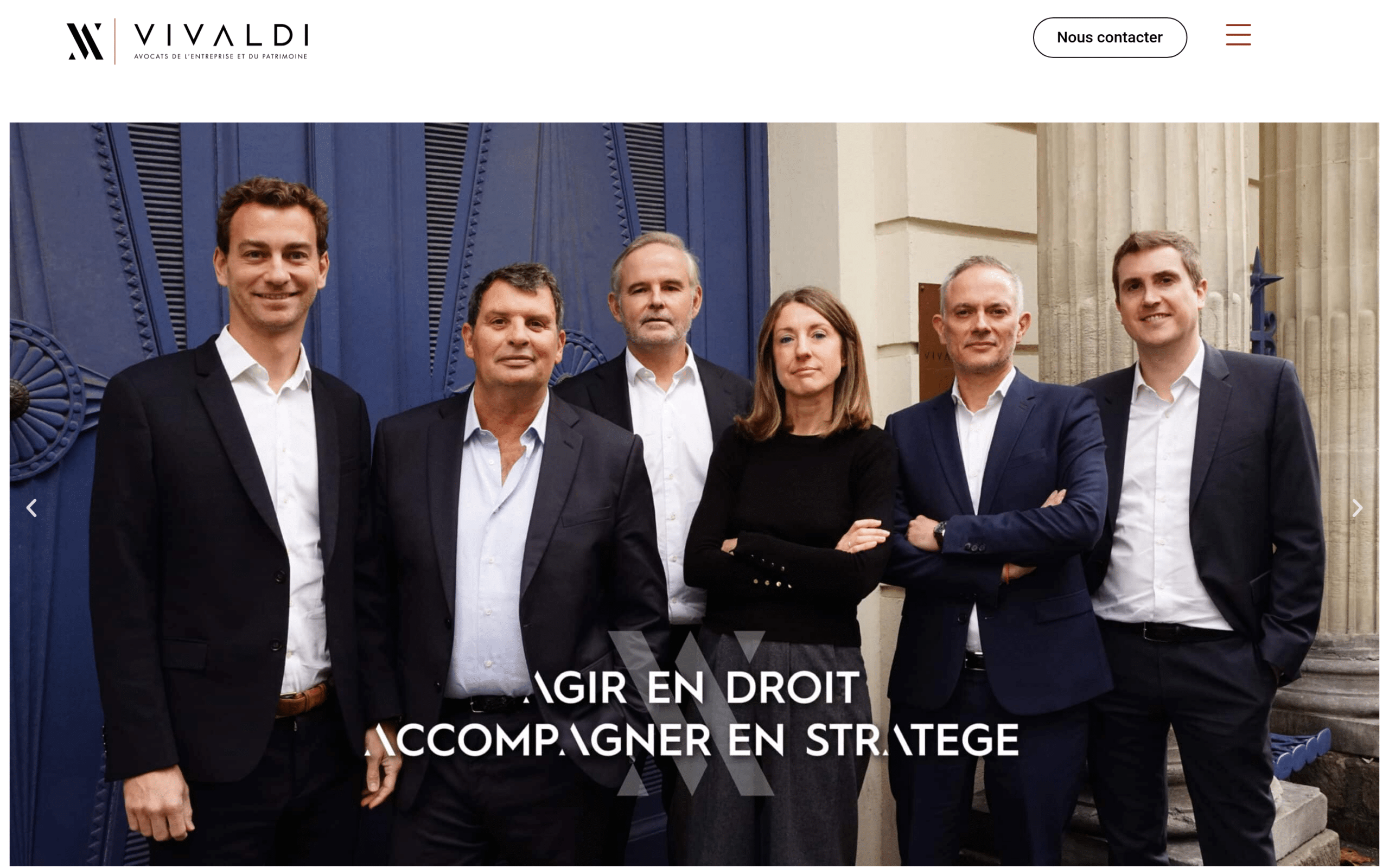 Projet Vivaldi Avocats par Amazeinweb